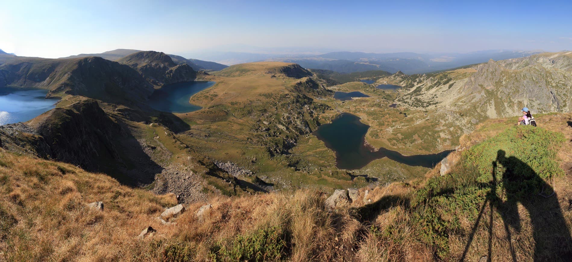 The Seven Rila Lakes in the mountains of Bulgaria